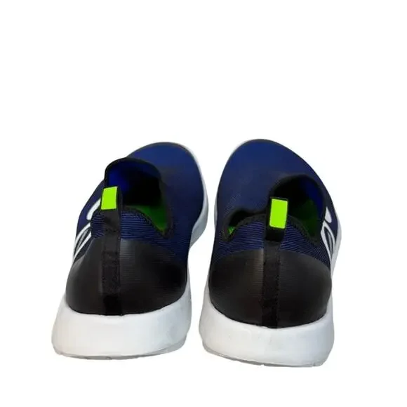 Oofos Men's OOmg Sport Low Shoes Blue Knit Comfort Recovery Slip On Sneakers - Picture 3 of 7